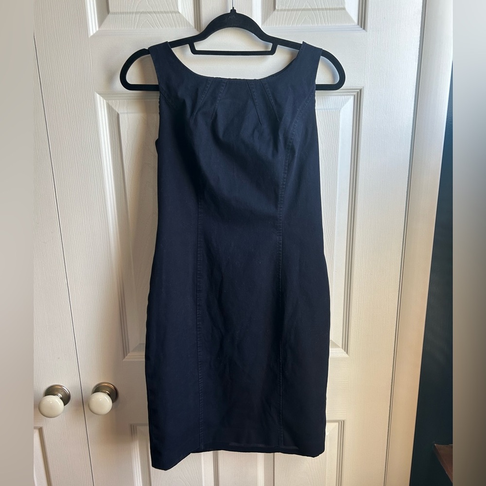 Casual Navy Cotton dress - Talbots - size 4
